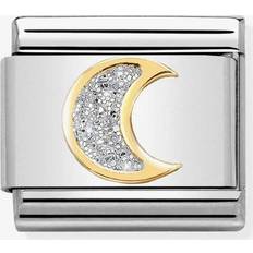 Nomination Compostable Classic Link Moon with Glitter - Silver/Gold