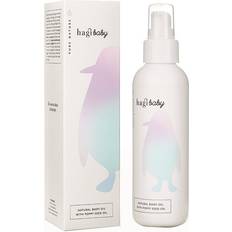 Natur Babyhaut Hagi Baby Natürliches Körperöl mit Jojobaöl und Mohnsamenöl, Olivenöl, Kokosöl Gut für Kleine und Große Kinder 150 ml