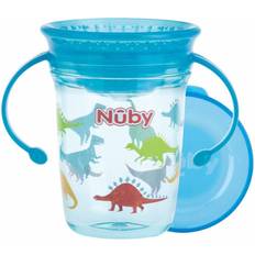 Blauw Drinkbekers met tuit Nuby Wonder cup 240ml aqua 6 maanden