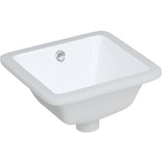 Lavabos de baño vidaXL Lavabo De Baño Rectangular Cerámica 30.5x27x14 cm