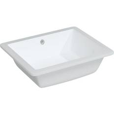 Lavabos de baño vidaXL Lavabo De Baño Rectangular Cerámica 50x40.5x18.5 cm