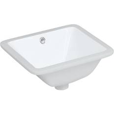 Lavabos de baño vidaXL Lavabo De Baño Rectangular Cerámica 36.5x32x15.5 cm