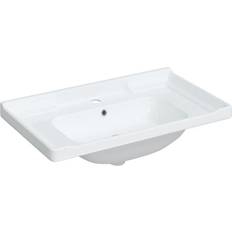 Lavabos de baño vidaXL Lavabo De Baño Rectangular Cerámica 91.5x48x19.5 cm