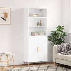 Bathroom Cabinets sale vidaXL Highboard White 69.5 x 34 x 180 cm