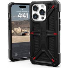 UAG Mobiltilbehør UAG Monarch Kevlar Cover iPhone 15 Pro Sort