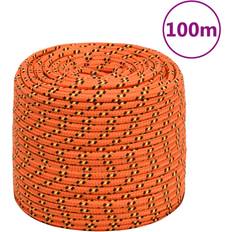 Båtblock på rea vidaXL Boat Rope Orange 8 mm 100 m Polypropylene