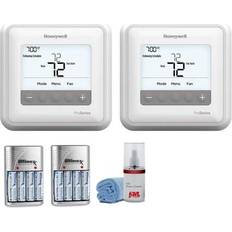 Room Thermostats Honeywell TH4110U2005/U T4 Pro Programmable Thermostat 2 Pack Kit with Batteries