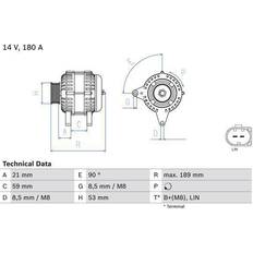 8413 Bosch Generator 8413 VW Skoda Audi