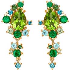 Mads Z Four Seasons-Spring Earsticks ct. Gold w. Peridot 1516033