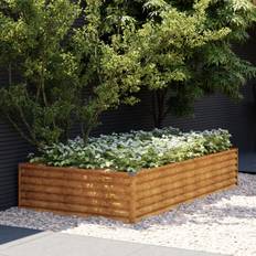 VidaXL Vasi da Giardino vidaXL Fioriera Rialzata Da Giardino 195x100x36 cm in Acciaio Corten