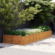 vidaXL Garden Raised Bed 291 x 100 x 36 cm Corten Steel