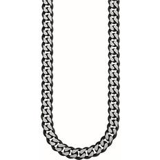 s.Oliver Edelstahl Herren Halsschmuck, cm, Schwarz, Kommt in Schmuck Geschenk Box, 9954469