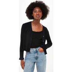 Pockets Cardigans Whistles Frill Hem Cardigan, Black