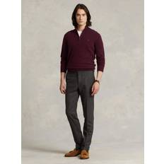 Half zip polo ralph lauren Polo Ralph Lauren Merino Knitted Half Zip Sweater Aged Wine Heather