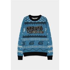 Homme - Pull de Noël Pulls Naruto Logo Xmas Knit Pull-over - Bleu