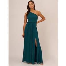 Adrianna Papell One Shoulder Chiffon Gown