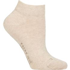 SockShop FALKE Dam Sensitive London bomull kort enfärgad par sneakerstrumpor, beige sand mel. 4650 39–42, Beige sand mel. 4650