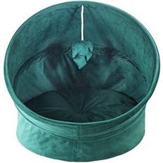 Cat tunnel bed Rosewood Green Velvet Collapsible Tunnel Bed For Cats, Velvet Cat