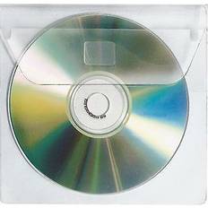 Cd fodral Veloflex 2259000 CD-fodral CD-lådor CD-etui för insättning för 1 CD, CD-kuvert, självhäftande, 10-pack