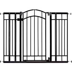 Black Child Safety Summer Multi-Use Decorative Extra Tall Walk-Thru Baby Gate