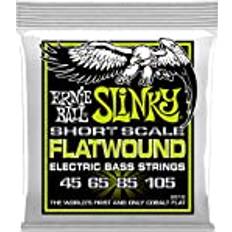 Ernie Ball Regular Slinky flatwound korta skala elektriska bassträngar 45-105 mätare