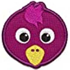 Purple School Bags Affenzahn Klett-Badge Vogel, Patch, lila