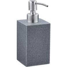 Grå - Stål Sæbedispensere Relaxdays Soap Dispenser, Rectangular, 300