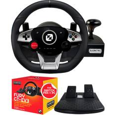 Steering wheels pc EVORETRO Gaming Steering Wheel for Nintendo Switch PS4 and PC Games