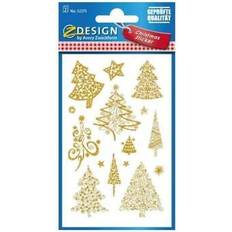 Oro Etichette AVERY Zweckform CF2 FF Alberi Di Natale Oro