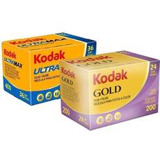 Kodak ultramax 35mm film, 36 exposure gold 200 color negative film 24 exposure