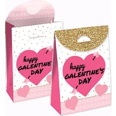 Big Dot of Happiness Be My Galentine Day Gift Favor Bags Set 12