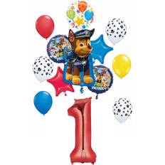 Paw patrol birthday decorations Paw Patrol Pups Party Supplies 1st Birthday Chase Balloon Bouquet Decorations