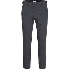 Jack & Jones Slim Fit Chino Trousers - Grey/Dark Grey Melange