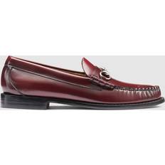 Men - Purple Low Shoes G.H.Bass Men's Lincoln Bit Weejuns Moc-Toe Slip-On Loafers - Burgundy
