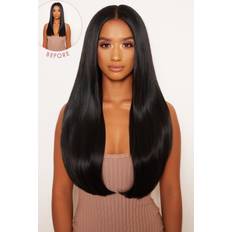 Extensions & Wigs Lullabellz Super Thick Straight Clip In Hair Extension 22 inch Natural Black 5-pack