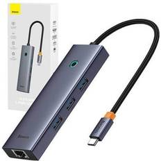 Baseus Hub USB Baseus Hub Flite 6 Porte USB-C HDMI 3.2 RJ45