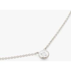 Monica Vinader Diamond Necklaces Monica Vinader Silver Diamond Essential Necklace