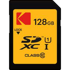 Kodak Premium Speicherkarte 128 GB, 85 MB Lesegeschwindigkeit, 25 MB Schreibgeschwindigkeit für Full-HD-Video und hochauflösende Bilder, kompatibel mit SDHC- und SDXC-Standards – EKMSD128GXC10K