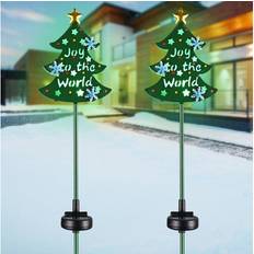 Floor Lamps & Ground Lighting Yescom 2 Packs Solar Stake Ground Lighting