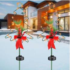 Ground Lighting Yescom 2 Solar Berries Tree Stake Ground Lighting