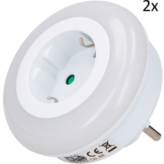 Schakelaars Grundig LED Nachtlamp Met Lichtsensor 2x 230v