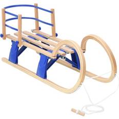 vidaXL Foldbar Kælk Med Ryglæn 110 cm Krydsfiner