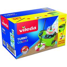 Bodenwischtücher reduziert Vileda Komplett-Box Ultramat Turbo Colors grün Wischmop