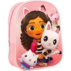 Laukut Gabby's Dollhouse Schulrucksack Mit Reißverschluss 25 x 31 x 10 cm Kinderrucksack mit 3D-Elementen Gepolsterter Schultergurt Original Produkt in Spanien Designed