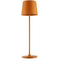 Orange Table Lamps Brilliant LED Kaami Dimmable Orange Matt Table Lamp