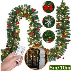 Lampes de Noël Casaria Guirlande En Sapin 5m 100 LED Avec Télécommande Lampe de Noël