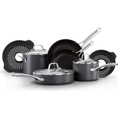 Calphalon Classic Pots Pans Boil-Over Inserts Cookware Set with lid