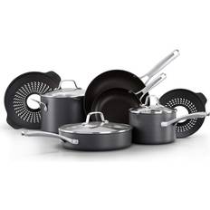 Classic Hard-Anodized Nonstick Cookware Set of 10