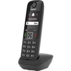 Gigaset as690 dect cordless phone single hands-free home telephone handset black