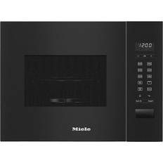 Integriert Mikrowellen Miele Einbau-Mikrowelle M 2224 SC Edelstahl, Schwarz